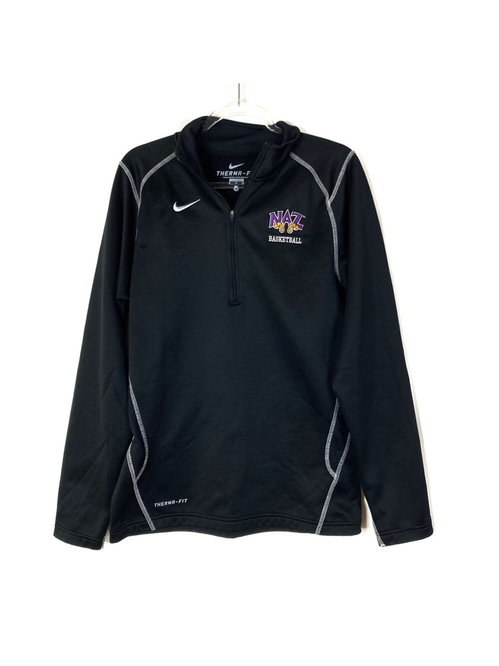 Nike Therma-Fit Black NAZ Nazareth College Athletics Basketball Pullover Jacket